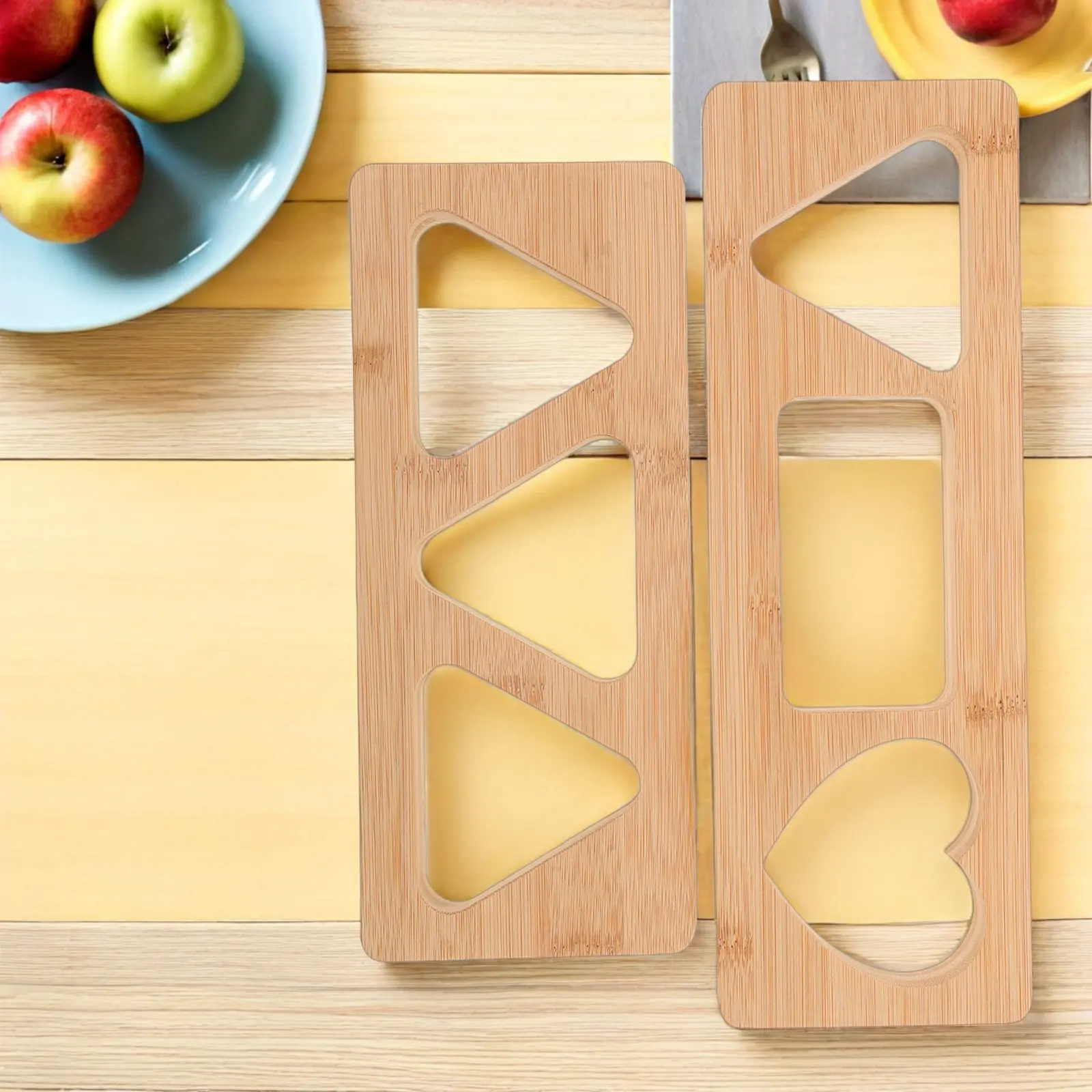2Pcs Bamboo Rice Ball Mold Triangle Japanese Onigiri Making Tool Kitchen Sushi Maker DIY Bento Accessory Reusable