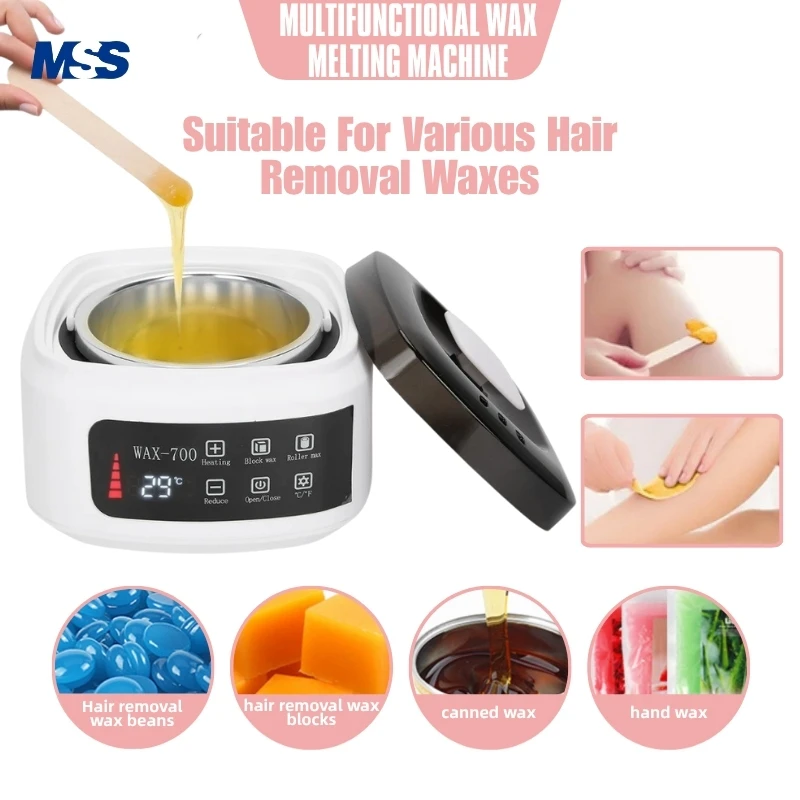

MSS 500ml Wax Heater, Electric Hair Removal Wax-Melt Warmer with Automatic Temperature Control for Professional Hair Removal