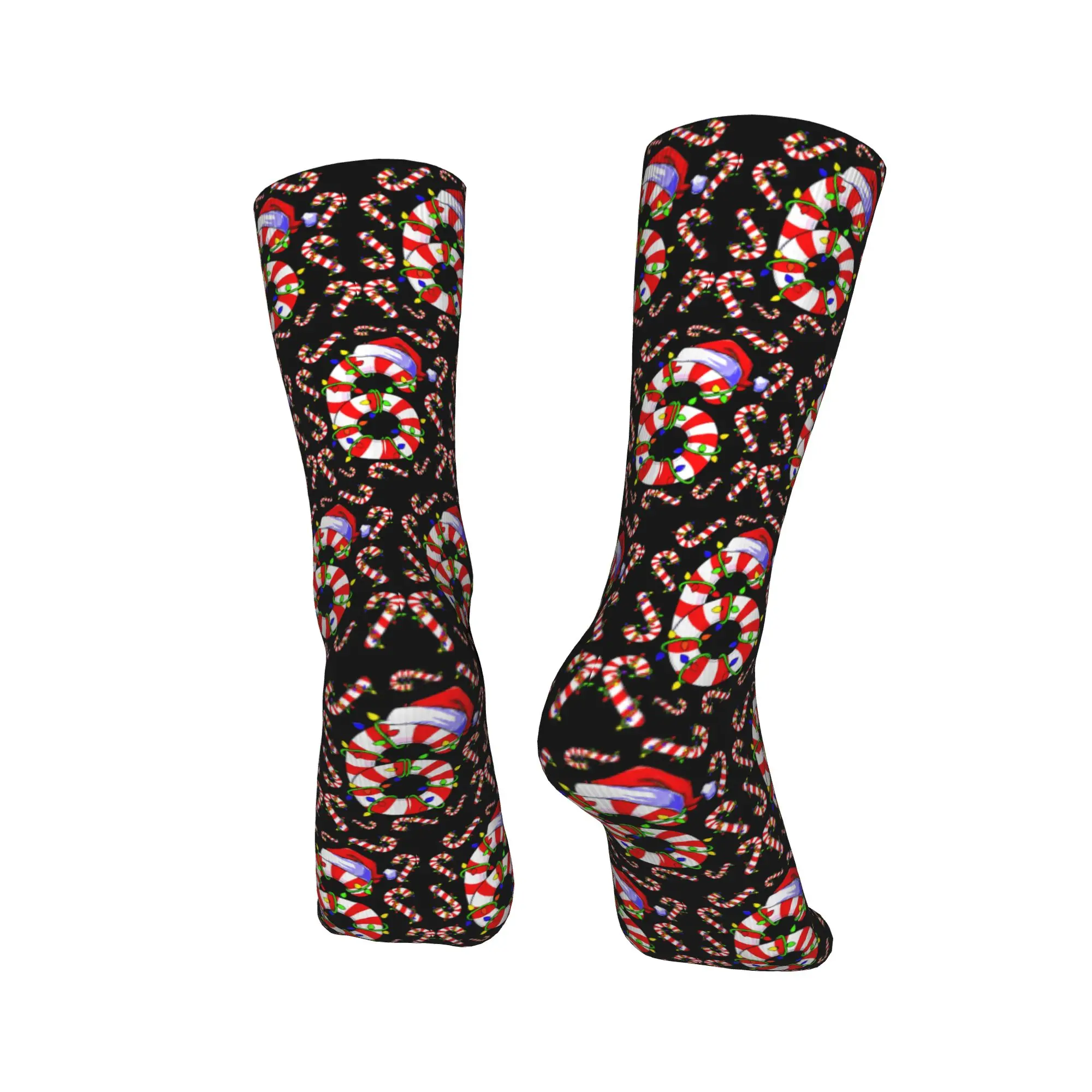 Drôle 67 Six sept Meme Couple noël canne à sucre chaussettes antidérapantes bas hommes doux Skateboard chaussettes hiver gothique chaussettes