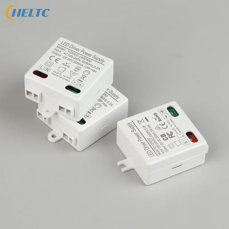 1PC DC12V 24V Power Supply Constant Voltage Switching 3W 6W 12W Lighting LED Transformer 250 500mA 600 830mA 1.0mA Power Adapter