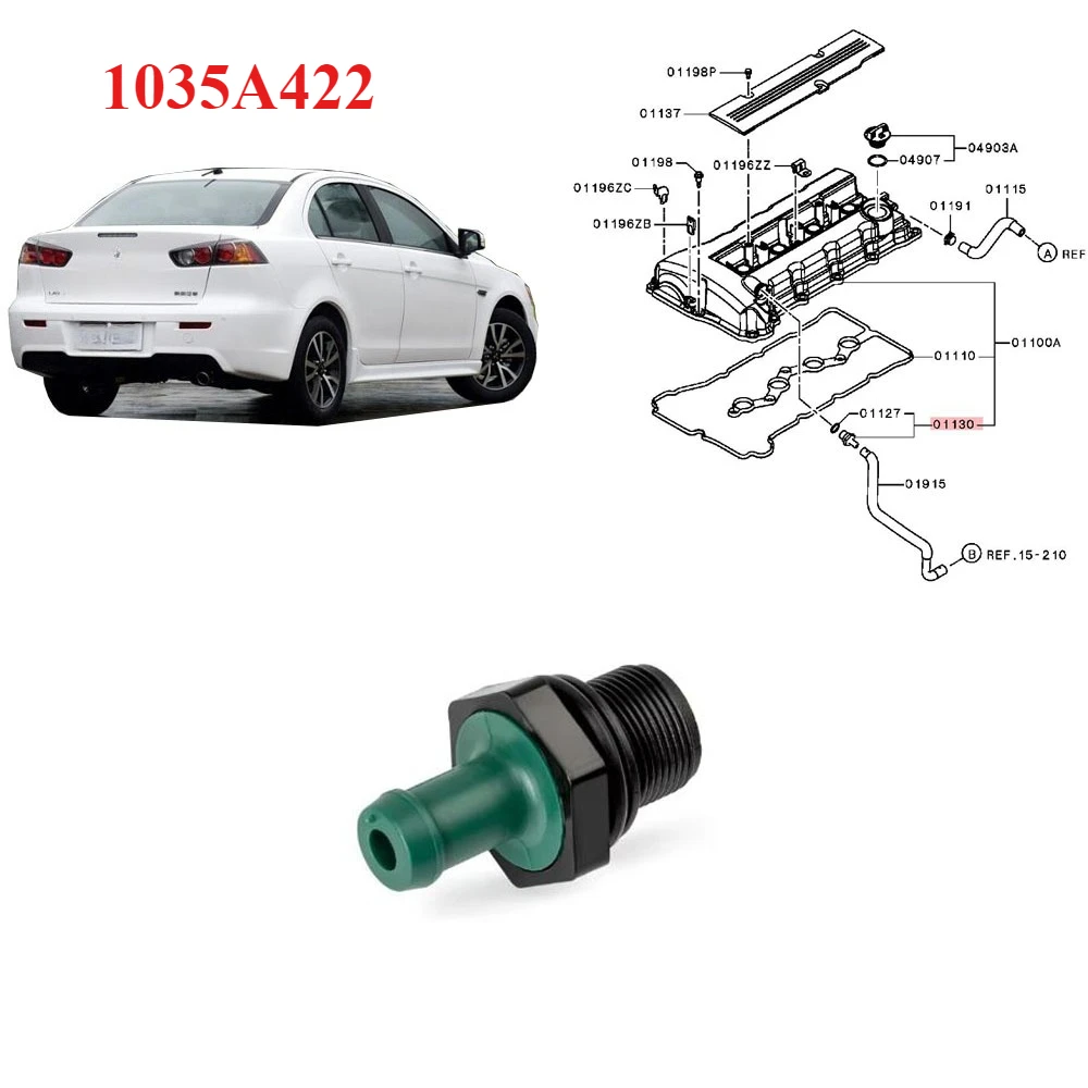

1 Piece 1035A422 Exhaust Gas Control Valve for Lancer CX CY CX PVC Vent Valve for Outlander CW GF GG Wast Gate PVC Valve