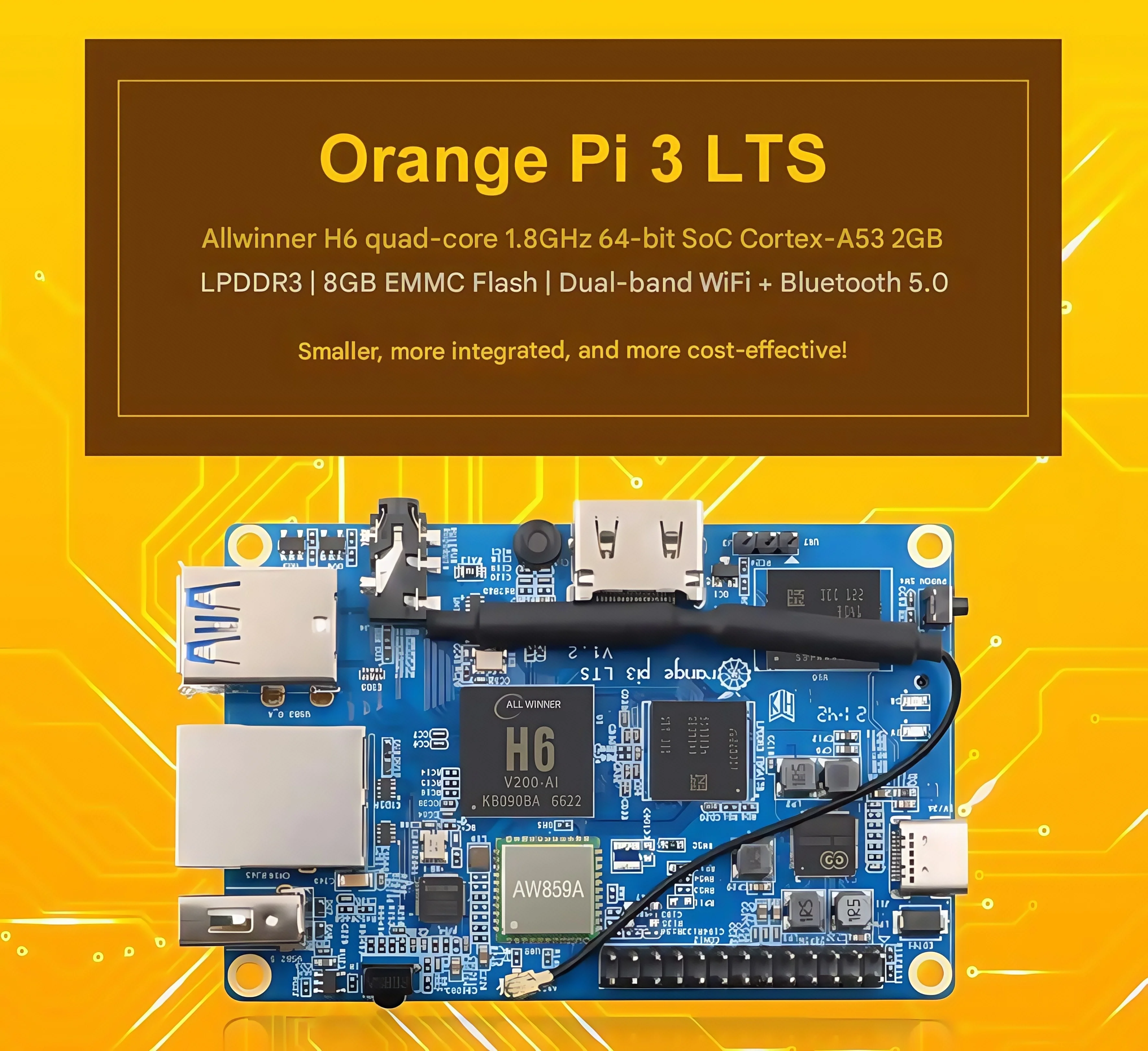 

OrangePi 3 LTS development board