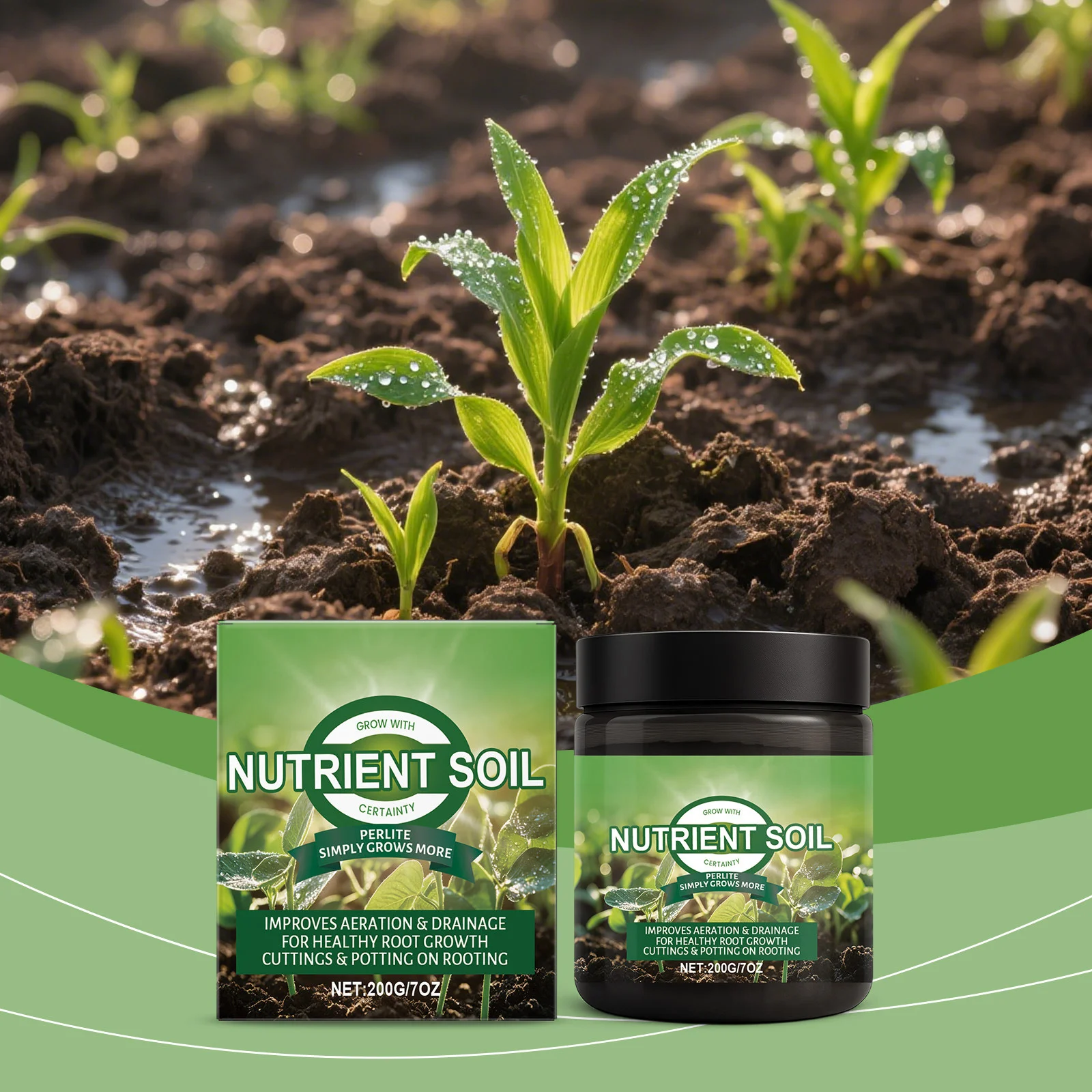 200g Lightweight Soil Conditioner For Plants And Flowers With Improved Aeration And Moisture Retention