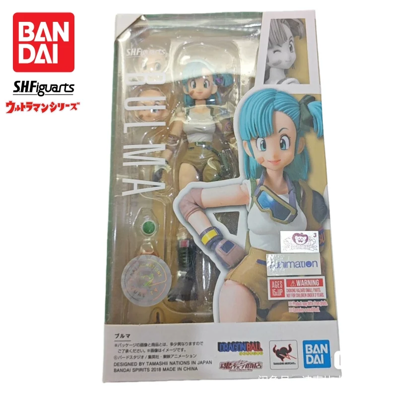

In Stock Bandai S H Figuarts Original Dragon Ball Bulma Doll Brand New Boxed Action Figure Anime Characters Model Garage