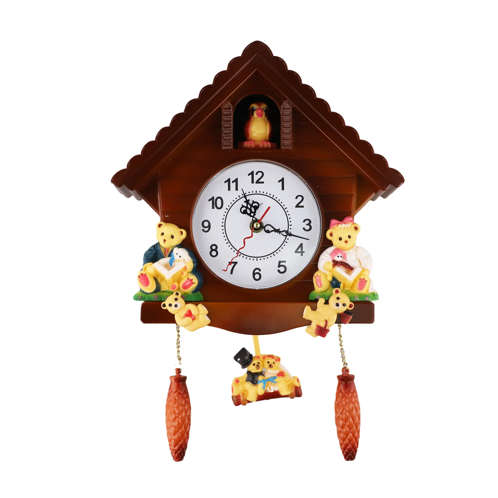 Wall-mounted Clock Cuckoo Pendulum Clock For Home Living Room Art Decor Wall Clocks Alarm Clock Pendulum Clock Reliable Timekeep