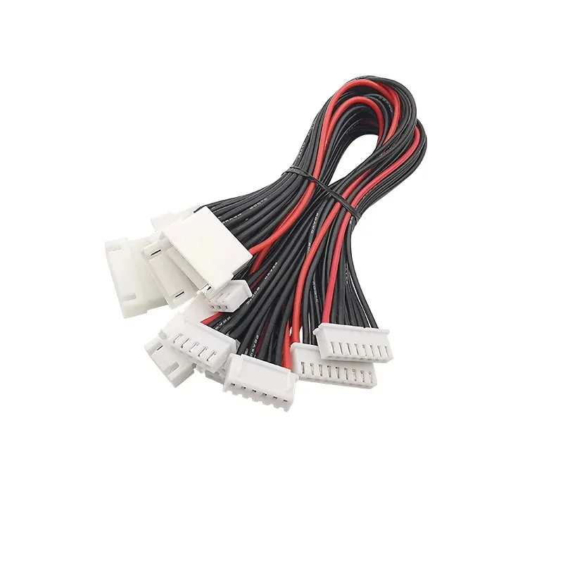 5Pcs JST XH 2.54mm Pitch 2/3/4/5/6/7S 22AWG Silicone Wire Lipo Balance Wires Extension Cable Connector XH2.54 Male to Female