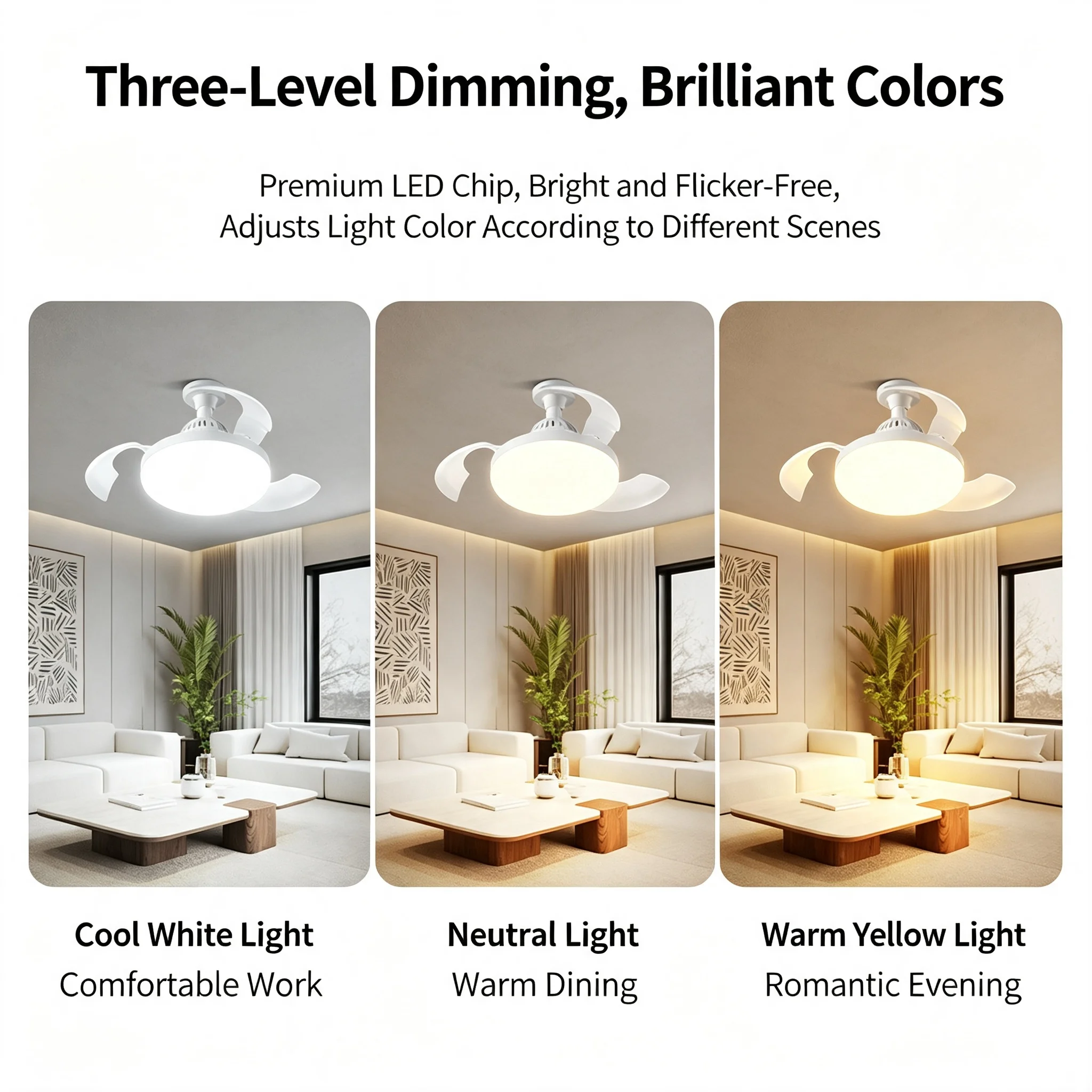 مروحة سقف تلسكوبية غير مرئية م - مراجعة Decor Lighting Ceiling Fans وسعره