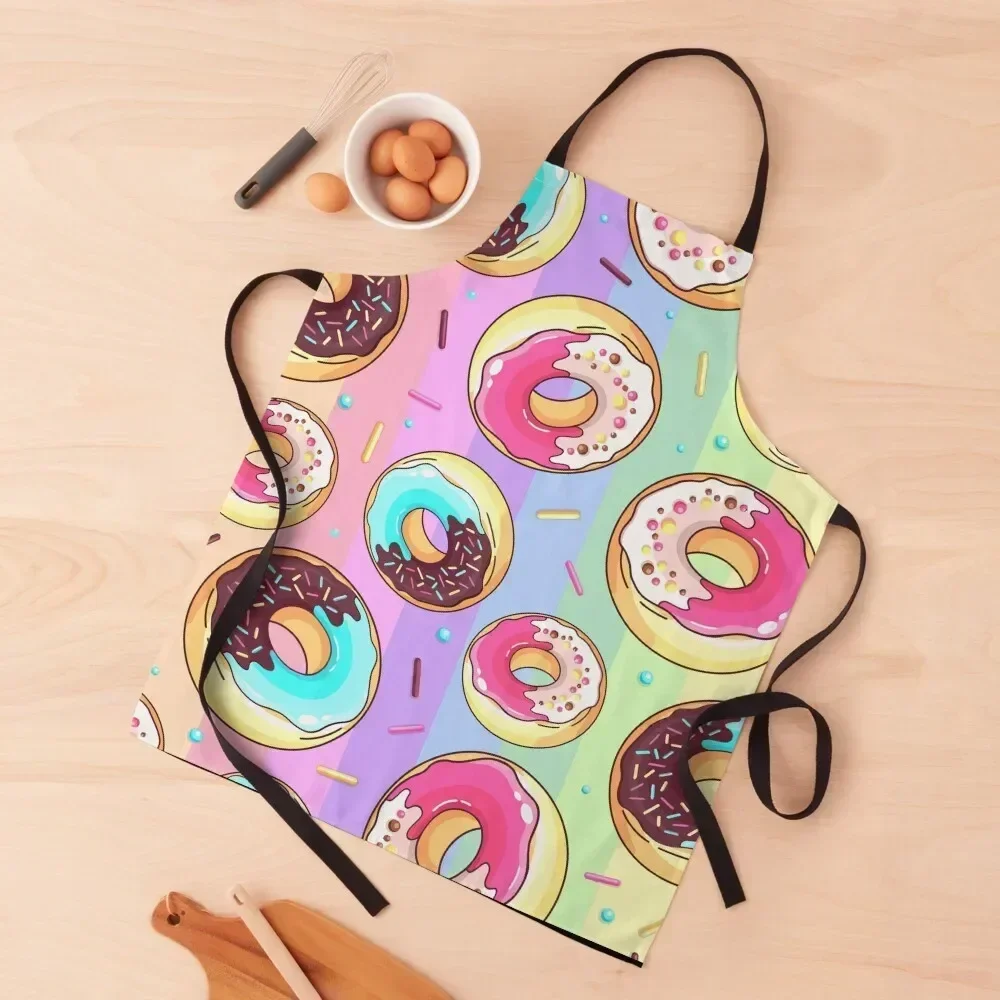 

Mmmm Doughnuts Apron Kids Kitchen Supplies cook wear man chef uniform Apron