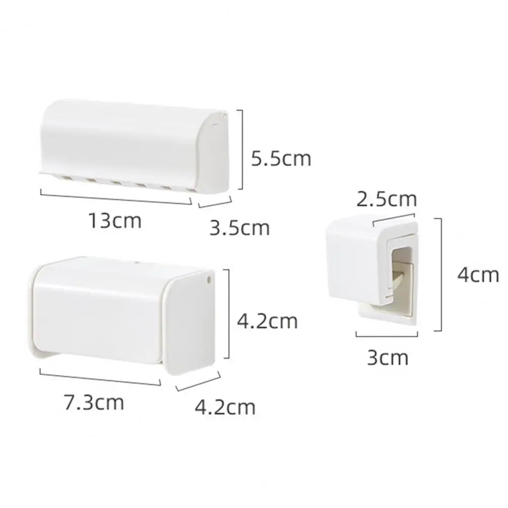 Portaspazzolino appeso portaspazzolino moda PP facile installazione elegante Organizer per spazzolino da denti per la cucina
