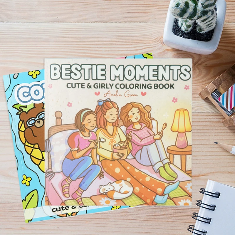 Cat Moments Adult Coloring Book Unique Book For Relaxation Upgraded Paper For Comfortable Coloring Perfect Gift Friend