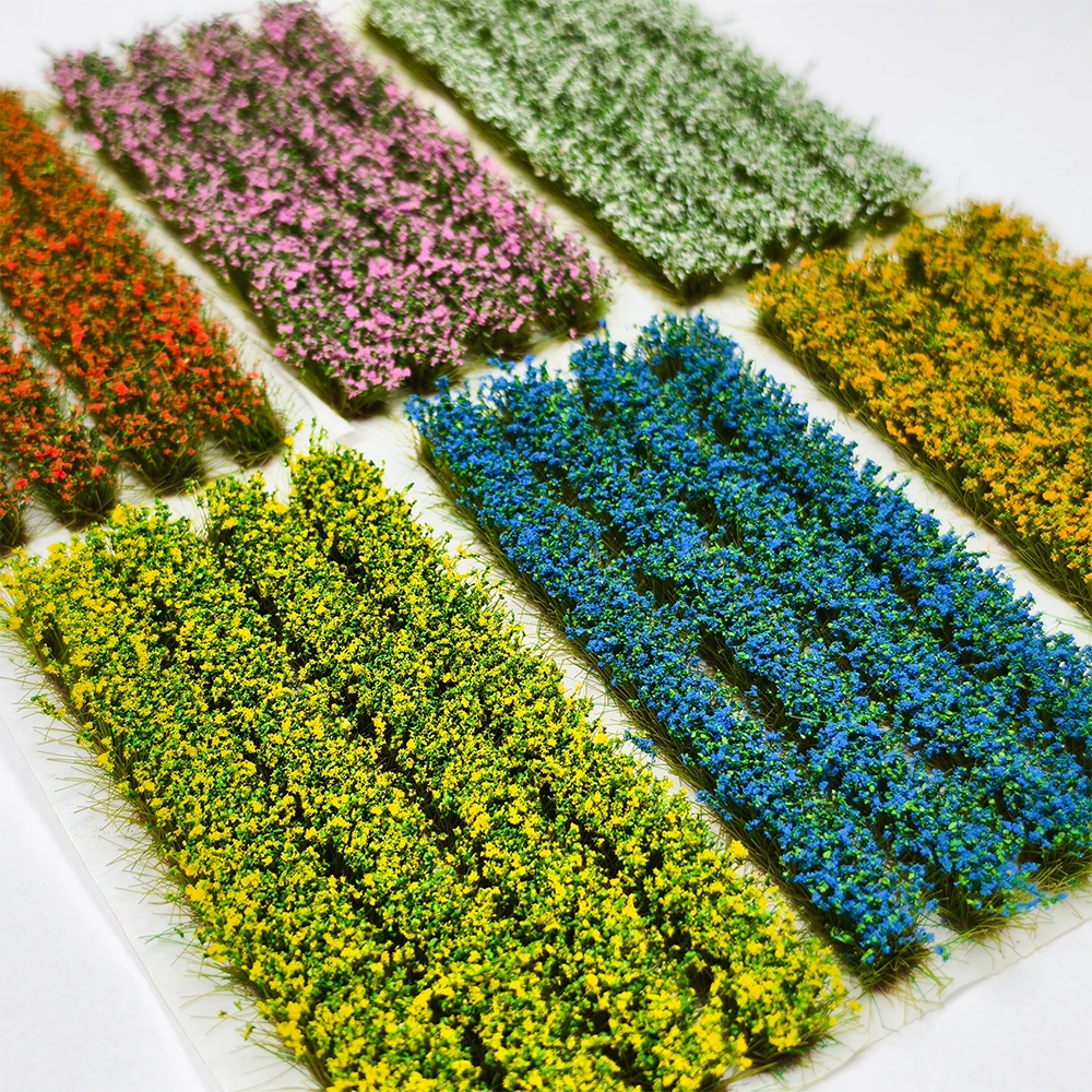 

Искусственные цветочные кластеры 10 мм для создания моделей своими руками/декораций диорам/садового ландшафта/декора кукольных домиков/сцен для военных игр, 4 шт./коробка