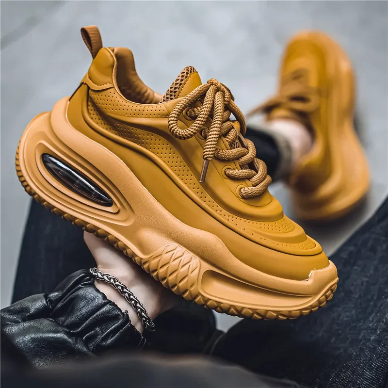 

Мужские кроссовки, удобные дышащие, на толстой подошве, повседневные, для бега