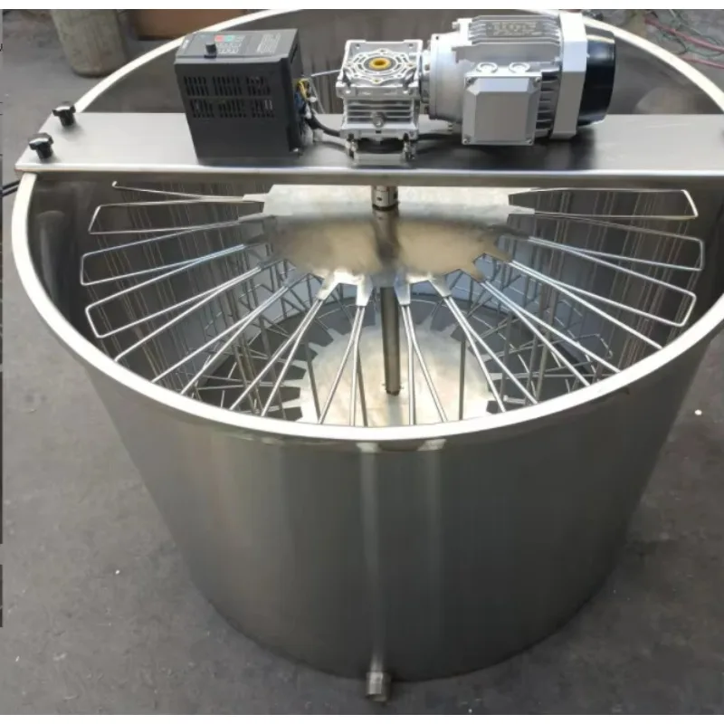 Nova máquina elétrica extratora de mel de aço inoxidável para apicultura 24_frame unidade extratora de mel