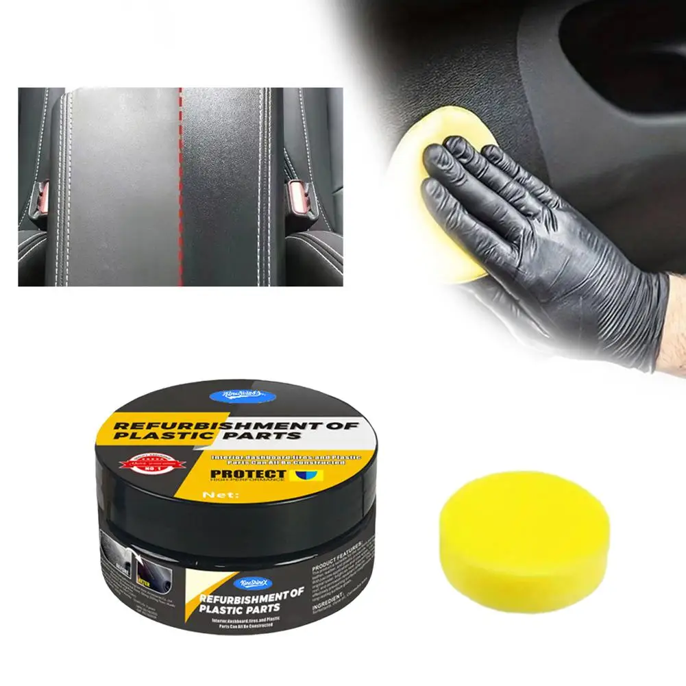 Automotive Plastic Repair Agent-interior And Plastic Polishing Wax, Scratch Repair Anti-aging Cream, Suitable For Tires