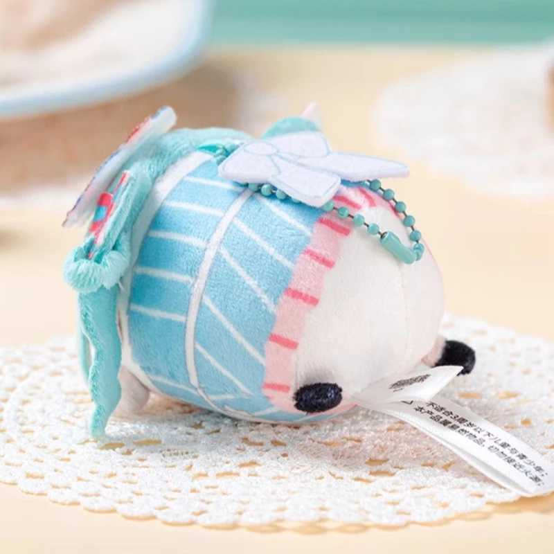 Anime Hatsune Miku Sweet Interweaving Series Plush Doll Keychain Cartoon 2D Hatsune Doll Cute Peripheral Sofa Doll Keychain Gift