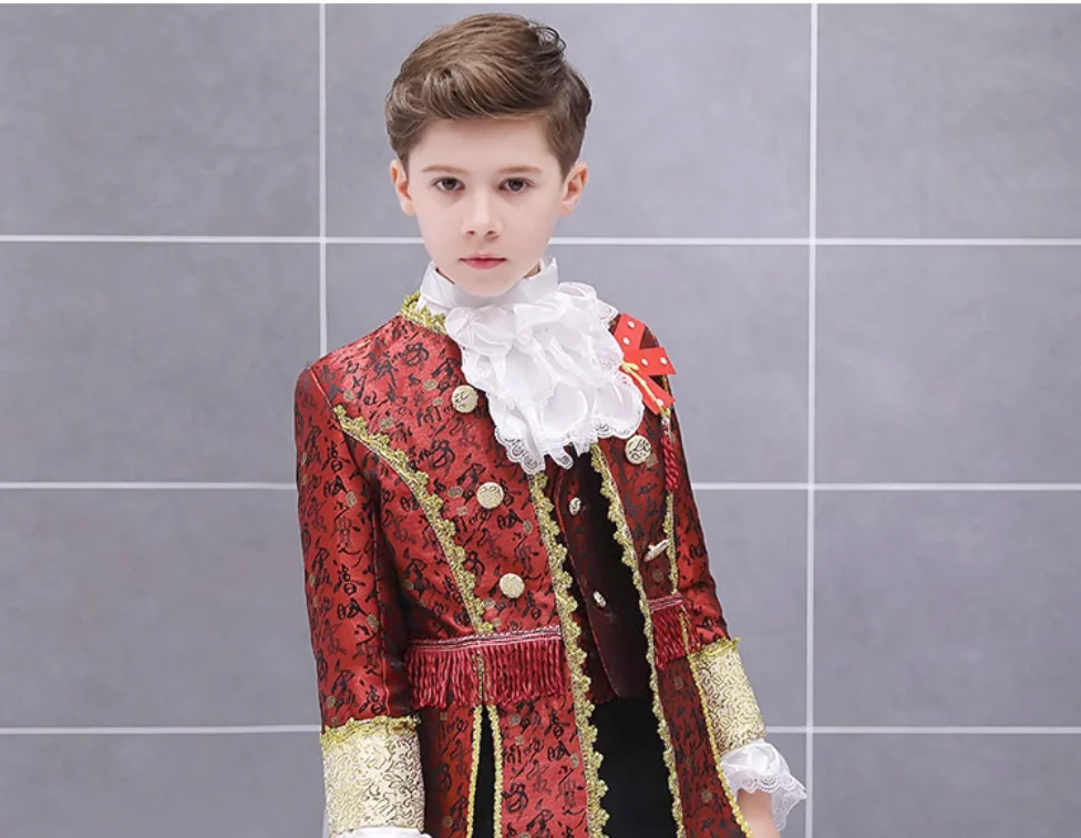 

European Court Costume Boys' Stage Retro Prince Charming Performance Dress