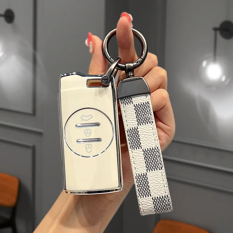Soft TPU Car Key Case for Chery Tiggo 7 Pro 8 Pro Exeed Tiggo 2 3x Arrizo 5 Pro Gx 5x EQ7 Car Key Cover Keychain Accessories