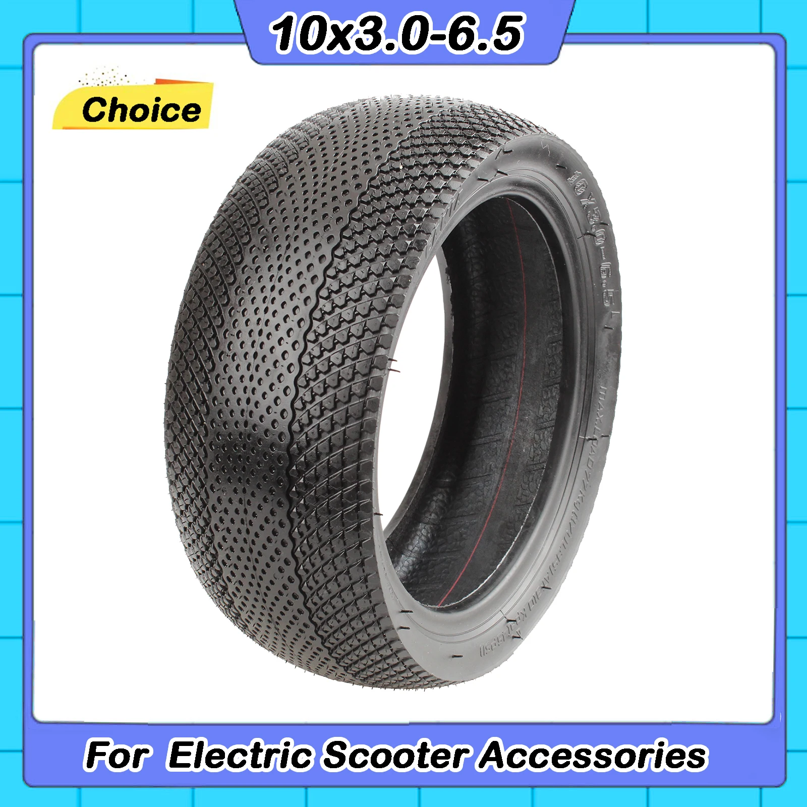 

10x3.0-6.5 Vacuum Tyre 10 inch Tubeless Tire for 10 Inch Electric Scooter Replacement Parts