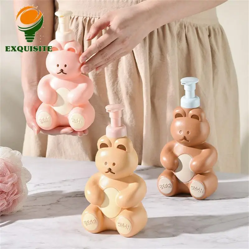 Foam Soap Dispenser Foams Quickly Soap Dispenser Four Colors Cartoon Bear Portable Soap Bottle Make Foam Containers Rich Foam