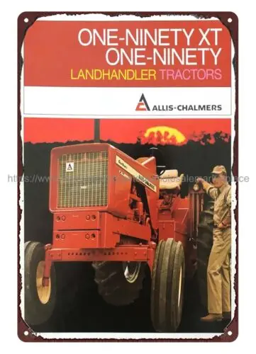 plaque metal art 1964-72 ALLIS-CHALMERS LANDHANDLER TRACTORS metal tin sign