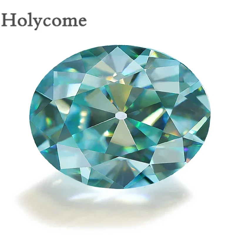 ホリカムモアッサナイト楕円形ルースストーン、ヨーロッパカット、シックな宝石、テストポジティブvv1、グラ証明書、複数の色、3x5x13x18mm