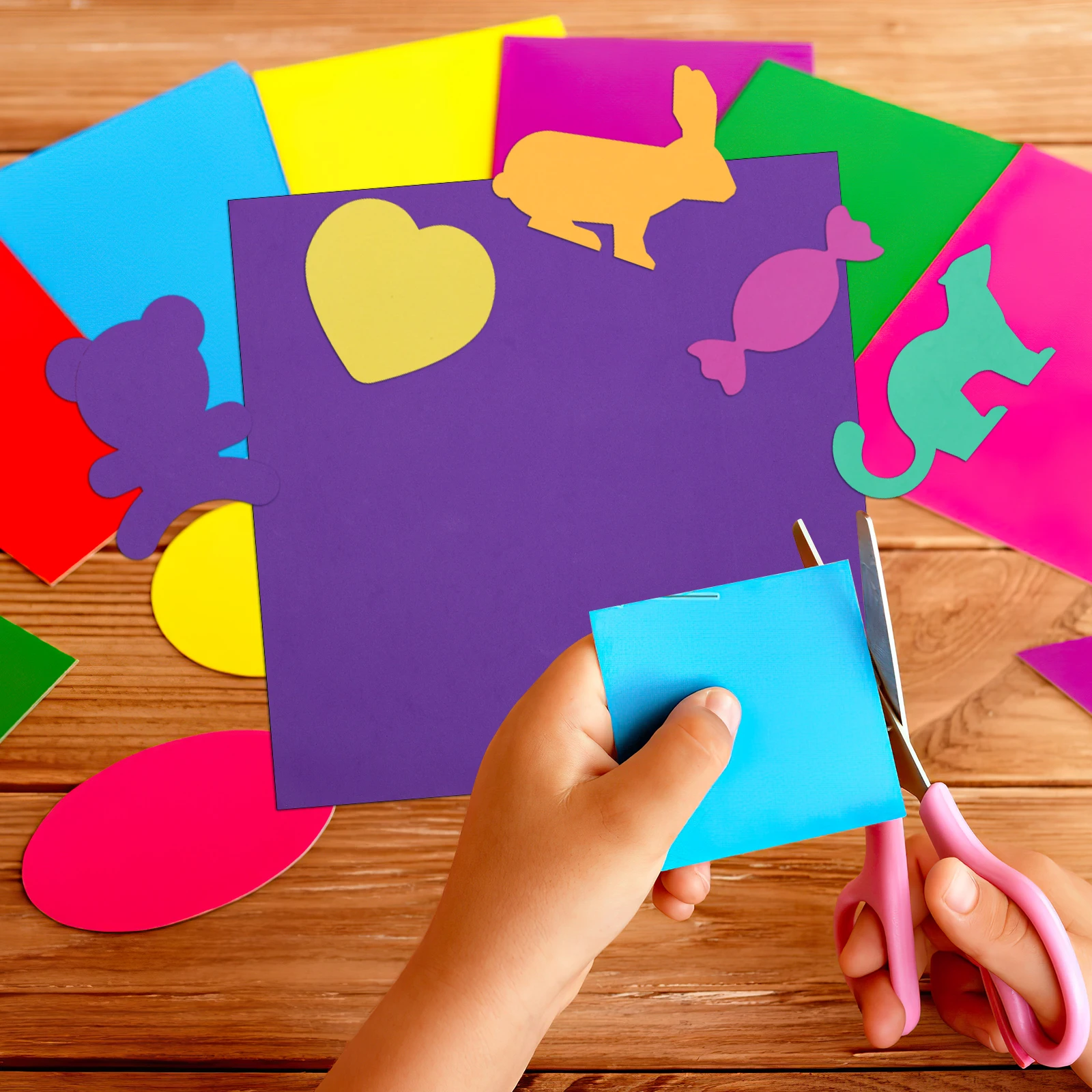 

10 Pcs EVA Foam Papers Multicolor Bright DIY Materials Scrapbooking Craft Paper Home Decoration School Projects