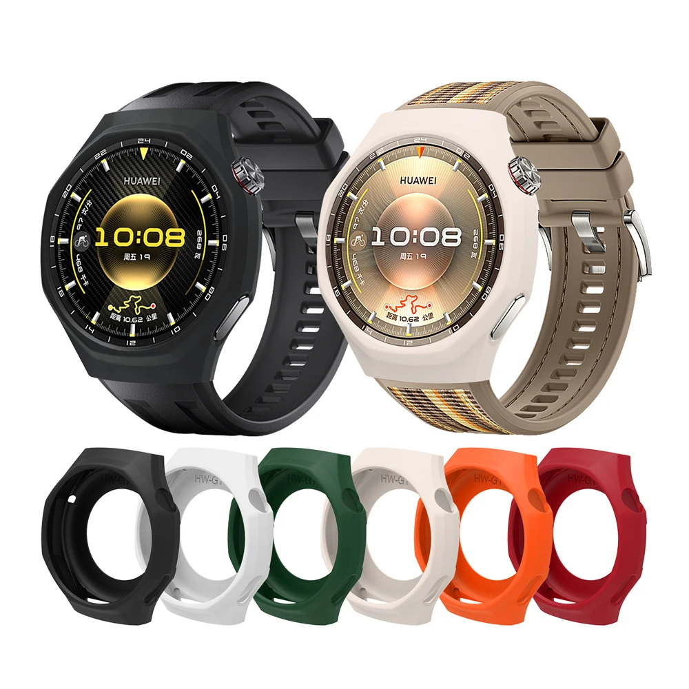 Silicone Protective Case For Huawei Watch GT 5 GT5 Pro 46mm Cover Shell Replacement Shockproof Clear For Huawei GT6 Pro Cases
