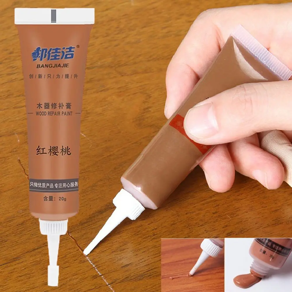 Floor Scratch Hole Removal Pothole Wood Glue Repair Cream Wood Filler Furniture Repair Paint Refinish Paste