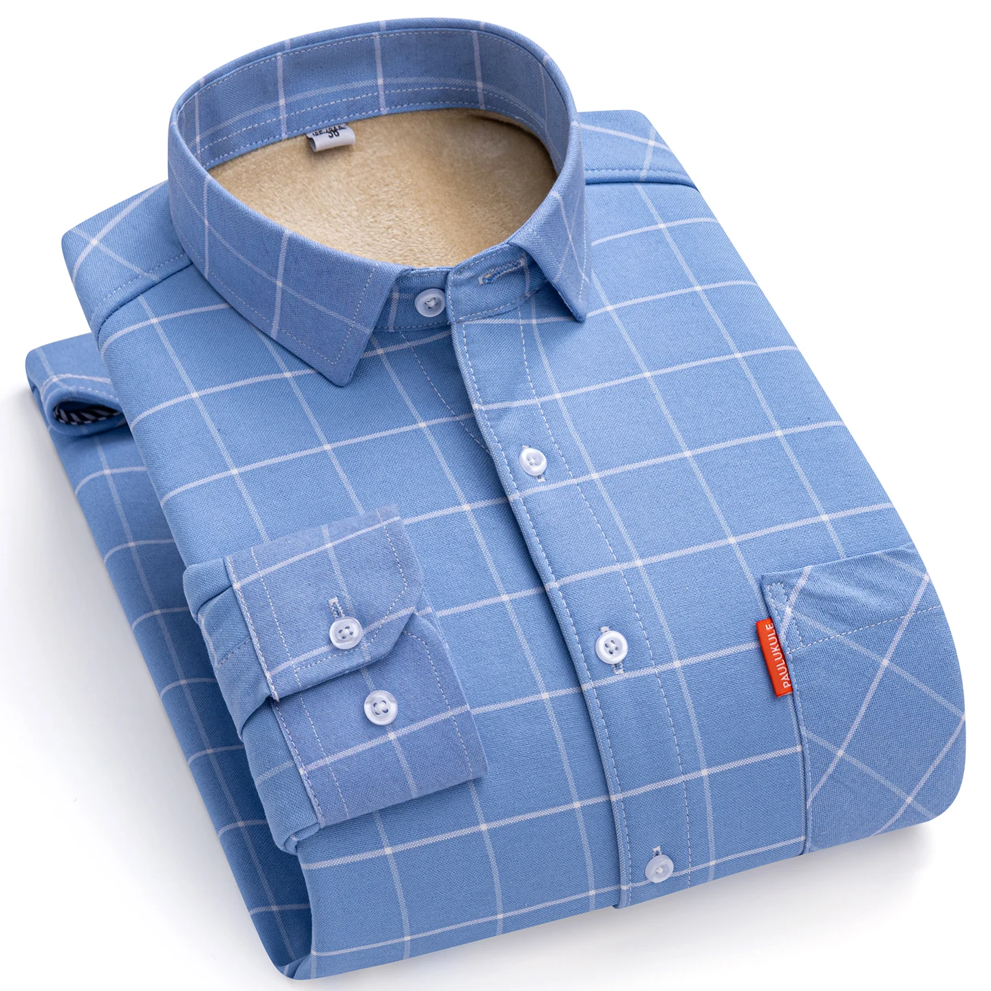 

Men's Oxford long-sleeved shirt thickened, cold-resistant, casual, trendy, comfortable and versatile for autumn and winter