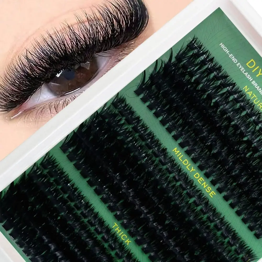 Natural Look False Eyelashes Bond and Seal Wispy Style 3D Faux Mink Lash Cluster Design Fake Eyelash Eye Lash Extension