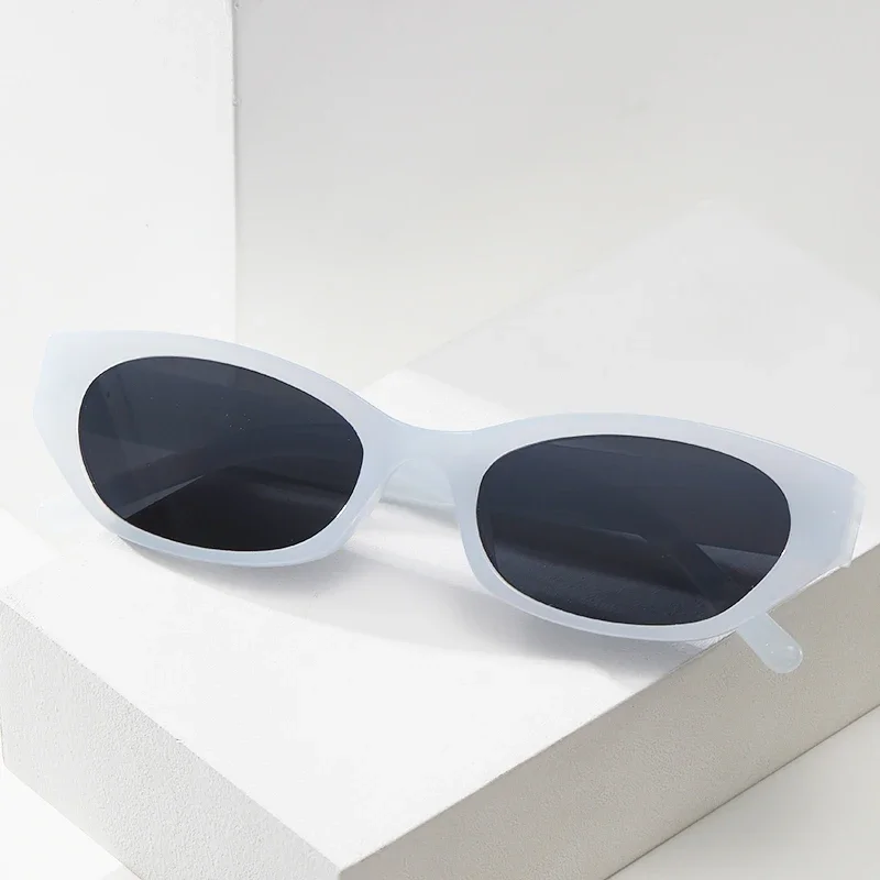 Fashion Small Border Cat Eye Sunglasses WomenMen Y2K Outdoor Sports Shade Eyeglasses Female UV400 Multi Color Eyewear