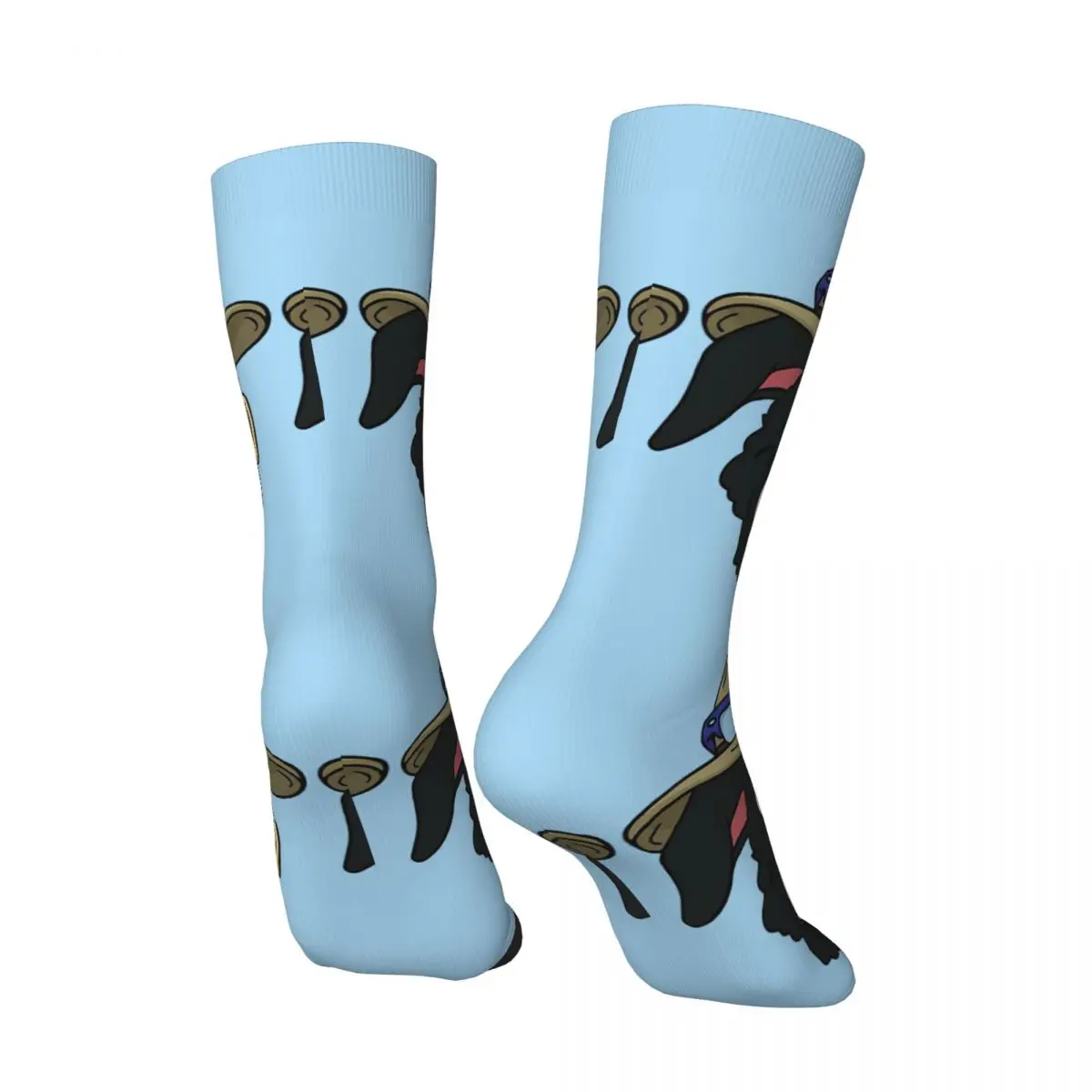 Happy Funny Men's compression Socks Leisure Retro Harajuku Mr Pickles Collie Dog Cartoons Hip Hop Novelty Casual Crew Crazy Sock