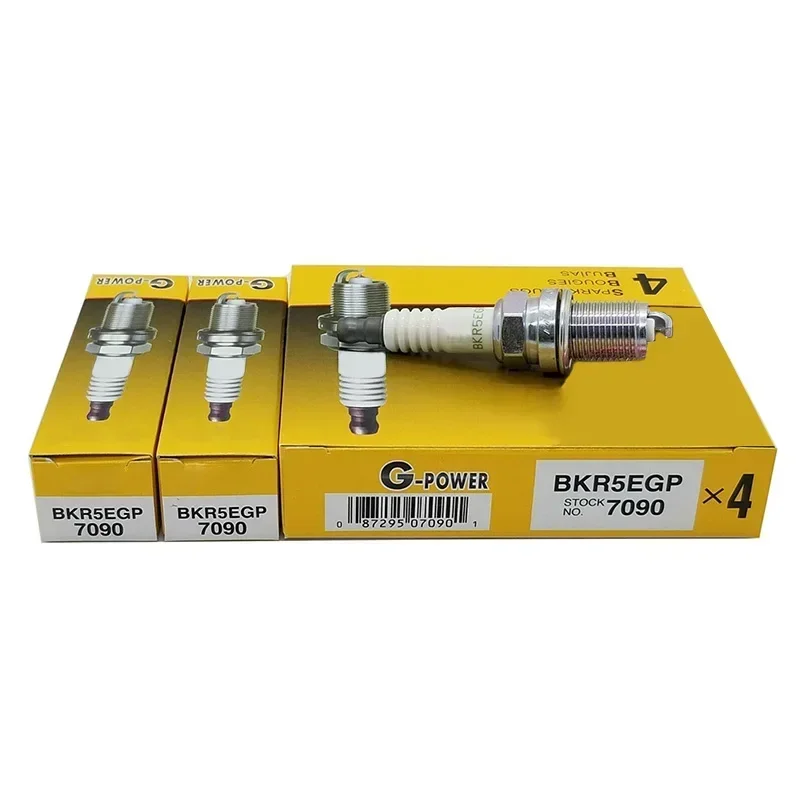 

4/6PCS Platinum Spark Plug 7090 BKR5EGP for Mercedes-Benz C320 E500 S500 Kia Rio Optima Hyundai Tucson Elantra Mitsubishi Lancer