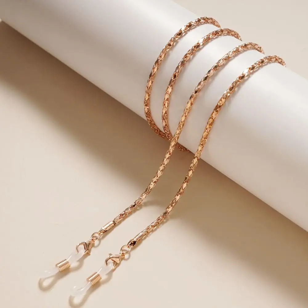 

Punk Style Non-slip Glasses Chains Metal Diamond Beads Hollow Sunglasses Lanyard Mask Lanyard Eyeglass Lanyard Women Men