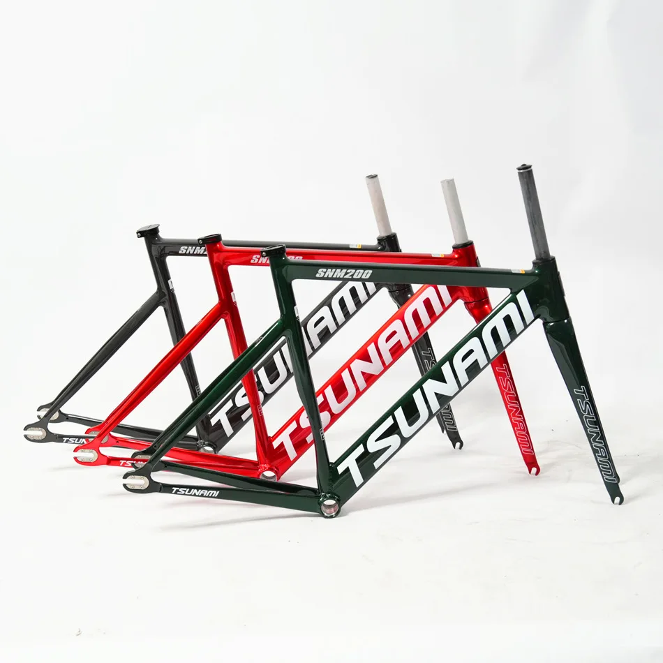 TSUNAMI SNM200 フレーム TSUNAMI SNM200 Fixed Gear Bike Frameset, 700C Aluminum Frame