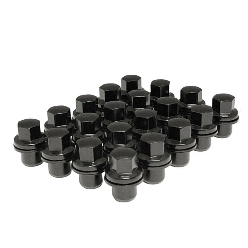 

20X Black Lug Nuts M14X1.5 Fit For Land Range Rover Sport HSE LR3 LR4 LR2 Wheels