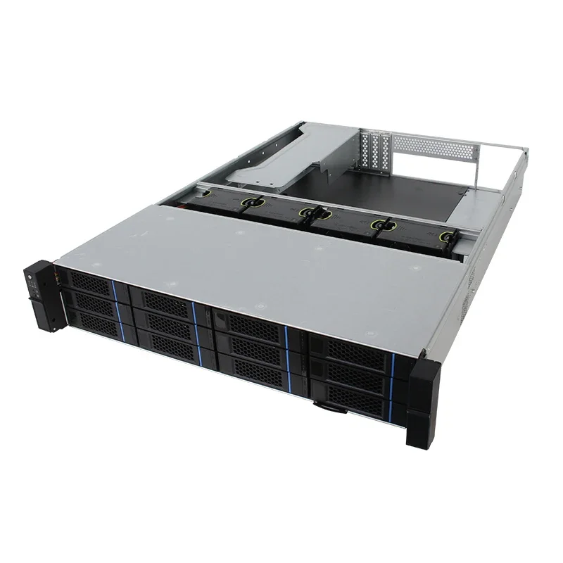 Toploong-Discos Rígidos Atx Rack Mount Server, armazenamento em nuvem 2U, caixa do computador, armazenamento distribuído, Design Case, 12