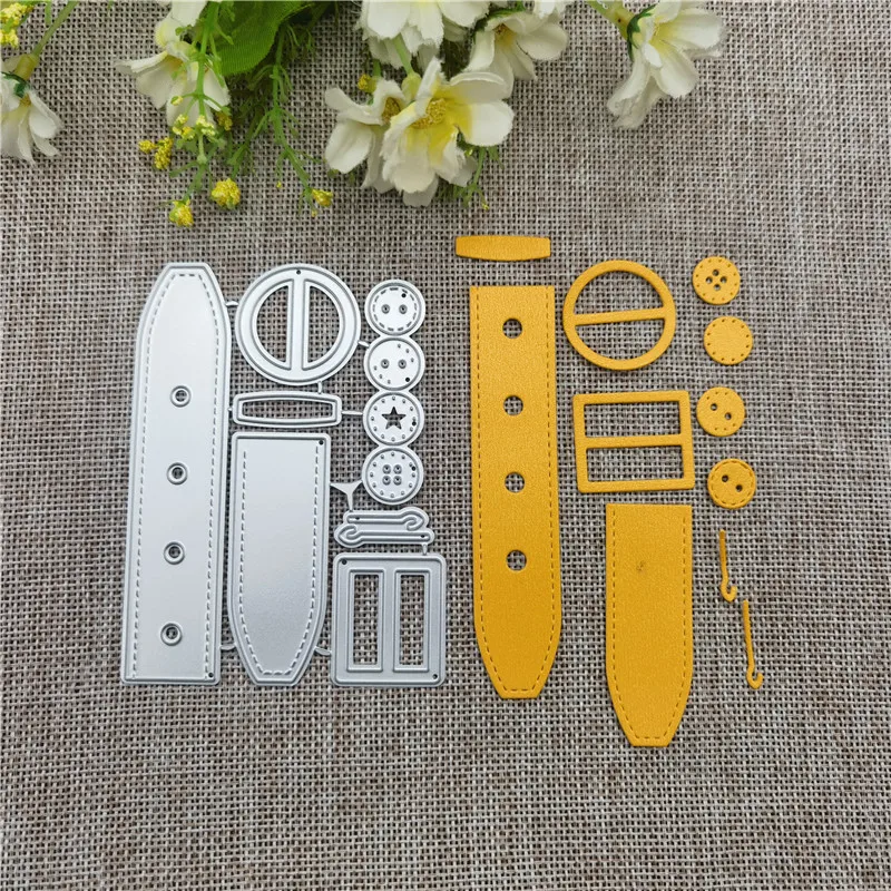 Watch band  accessories Belt and Buckle Metal Cutting Dies Stencils For DIY Scrapbooking Decorative Embossing Handcraft Template