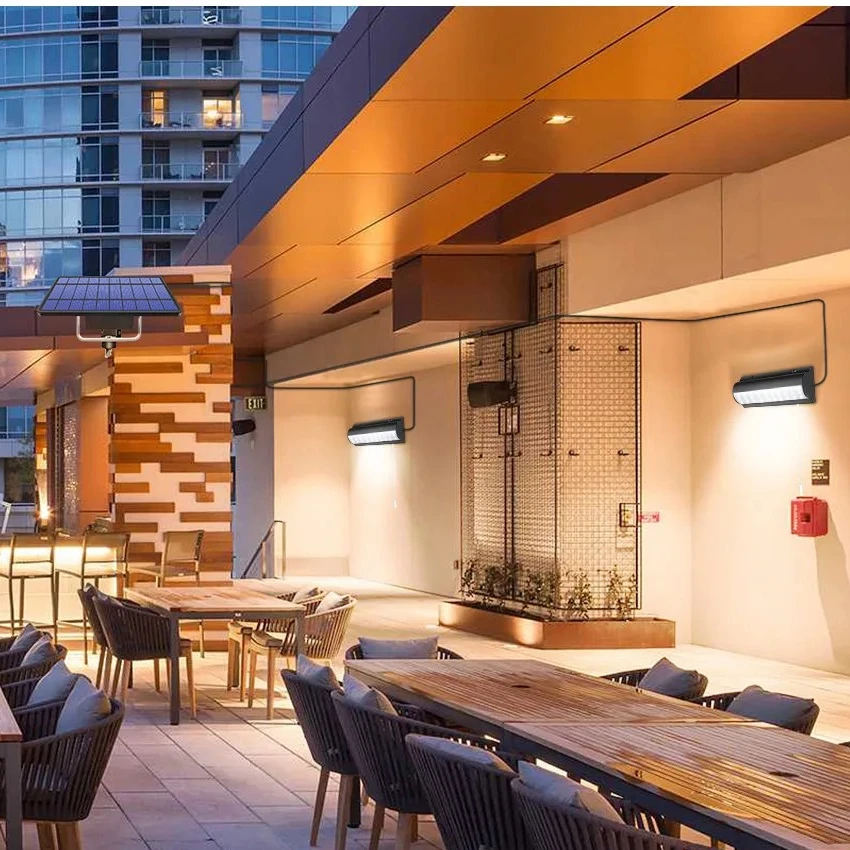 

Fine Double Head Solar Pendant Light Wall LampOutdoor Indoor Waterproof Solar Lamp Pull Switch Lighting Garden Flood Light