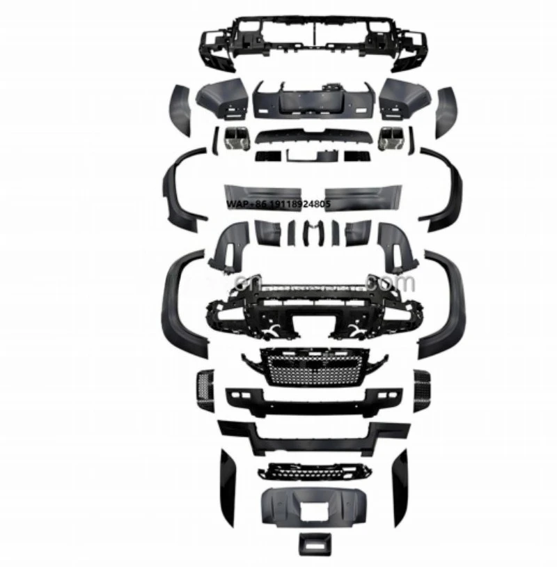 For  Defender 2020- Base Upgrade to OCTA Version Front and Rear Bumper Completely gloss black or primed color Body Kit