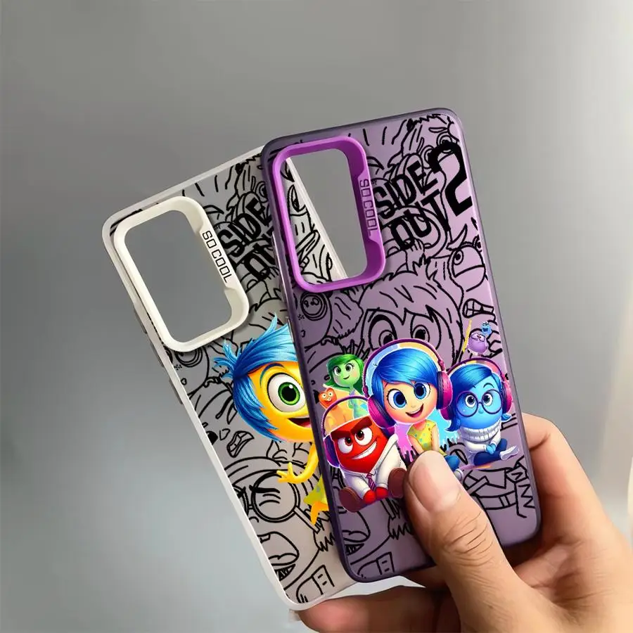 Disney Inside Out Phone Case for Realme C53 C55 C21Y C21 C35 12 11 C33 C31 C20 C15 9i 8i 10 8 Soft Cover Luxury