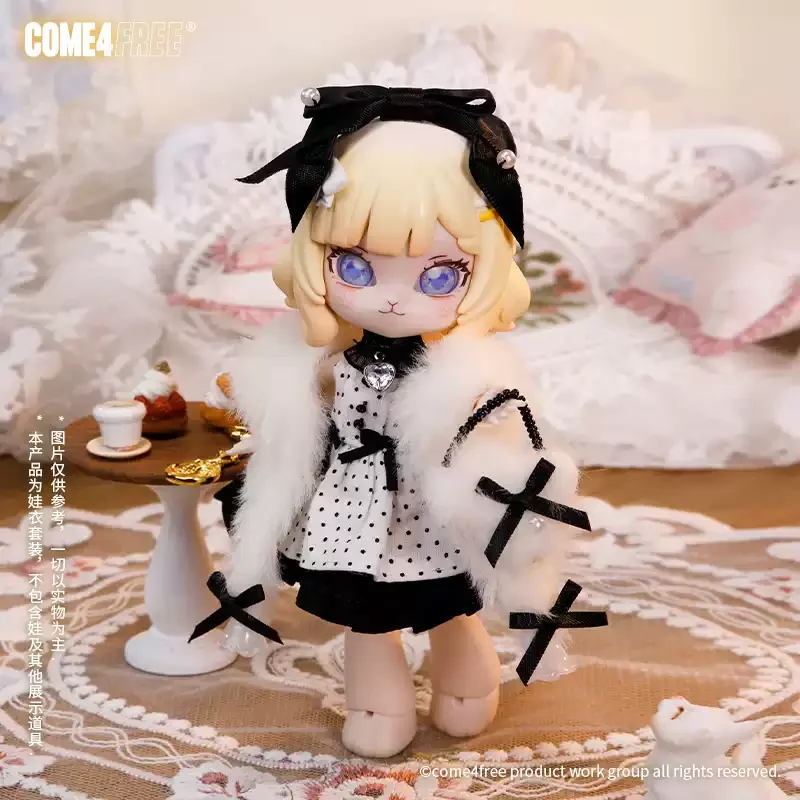 Come4free White Knight Baby Clothes Ob11 Doll Bjd Baby Clothes Doll Skirt Clothes Desktop Decoration Clothes Kids Birthday Gift