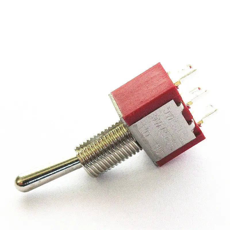High Quality CQC Certified Red Toggle Switch MTS-102 103 202 203 3 Pins 6 Pins 2 Position 3 Position