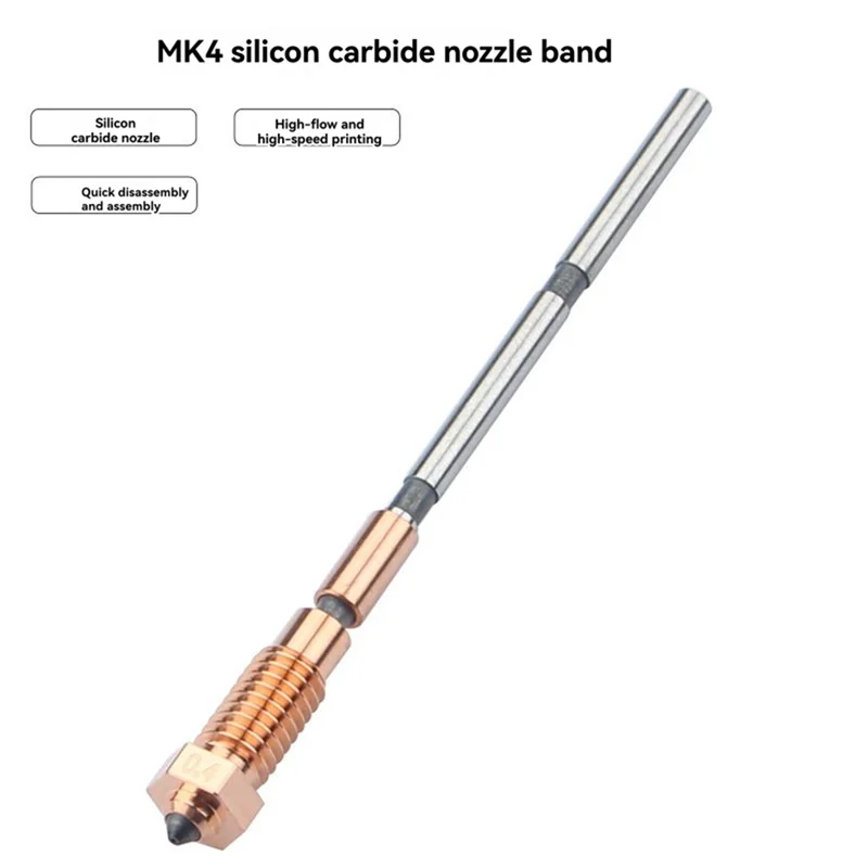 

GW-соска для 3D-принтера Prusa MK4, 0,4 мм, встроенная насадка из карбида кремния, высокая износостойкость с торцевым покрытием