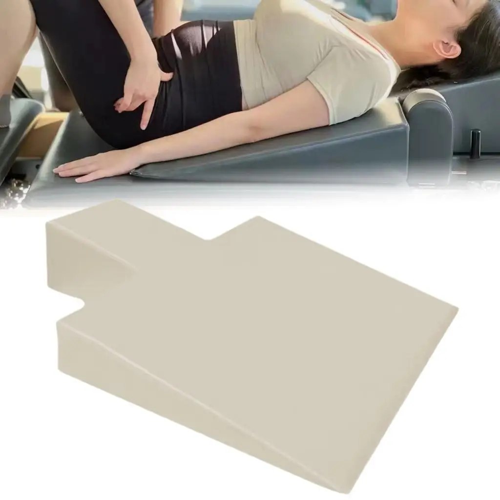 Reformer Machine Wedge Block Slant Board 80x60cm Large Upholstered Wedge Workout Pad for Bodybuilding Balance Fitness