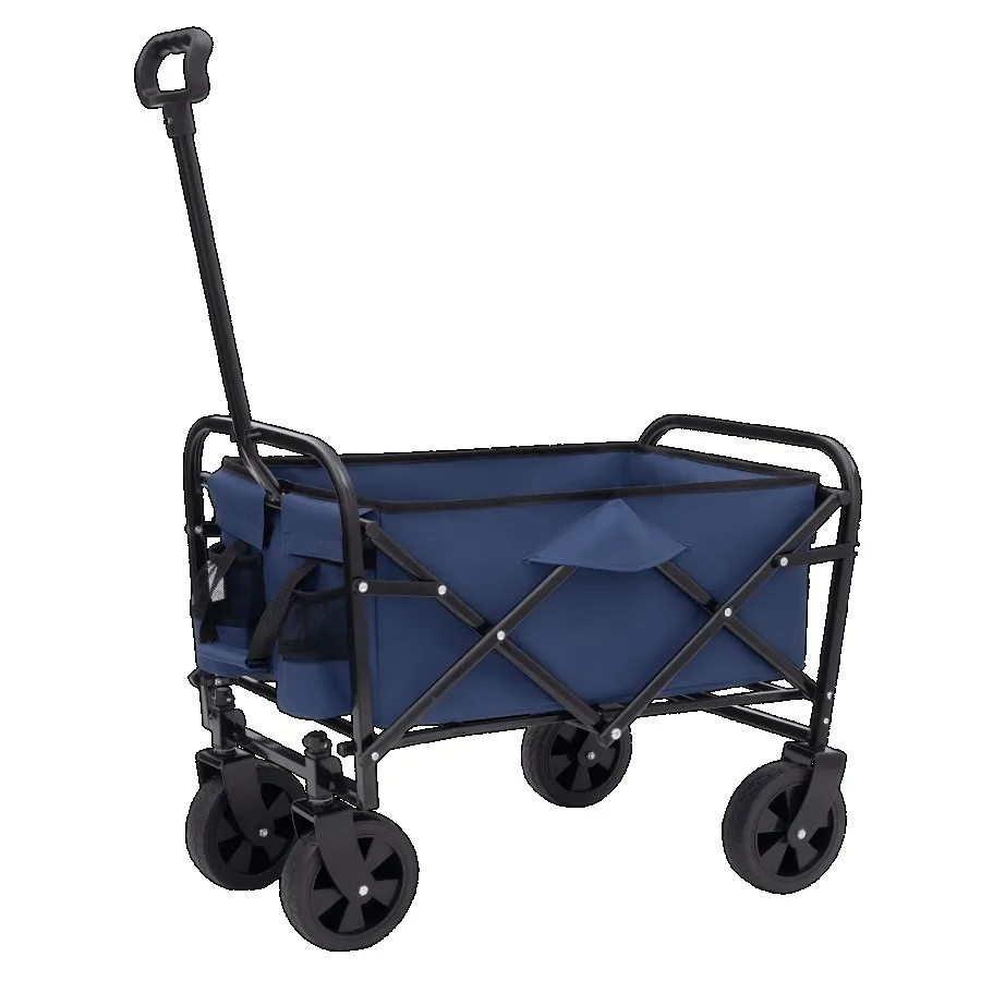 

Collapsible Foldable Wagon Cart Beach Wagon Heavy Duty Utility Cart Utility Wagon Grocery Cart for for Camping Shopping Sports
