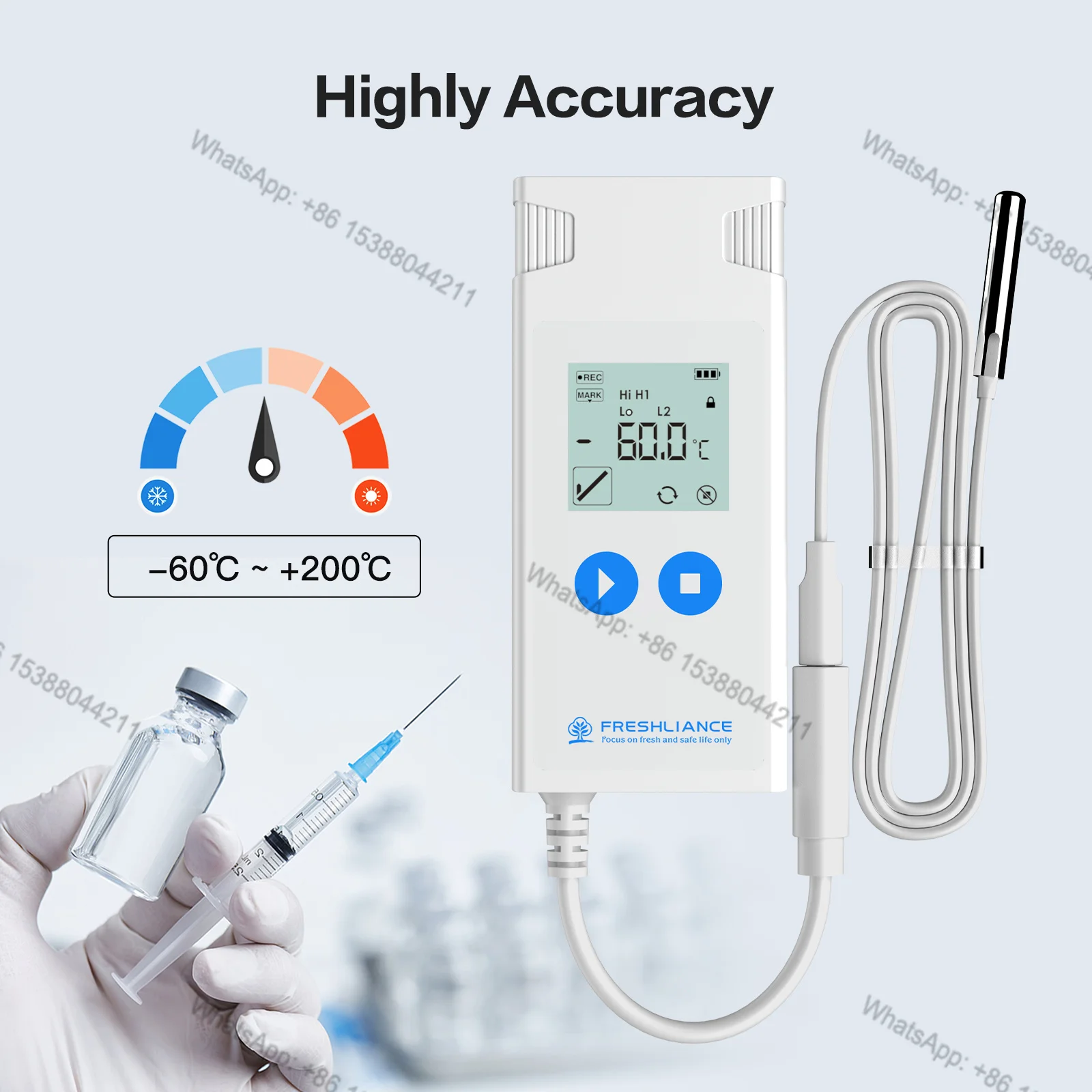2026 Hot Selling High Precision -60 Laboratory Low Temperature Refrigerator Ultra Low Temperature Data Logger