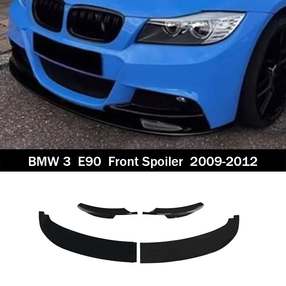 

For 2009-2011 BMW 3 Series E90 Sport EditionFront splitter front lip MP style 4-piece set