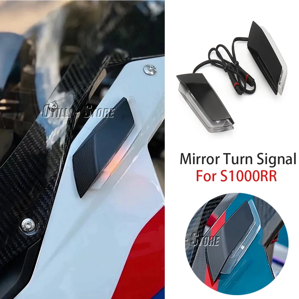 

Motorcycle S 1000 RR LED Turn Signal Flasher Mirror Position For BMW S1000RR s1000rr Front Invisible Light 2020 2021 2022 2023