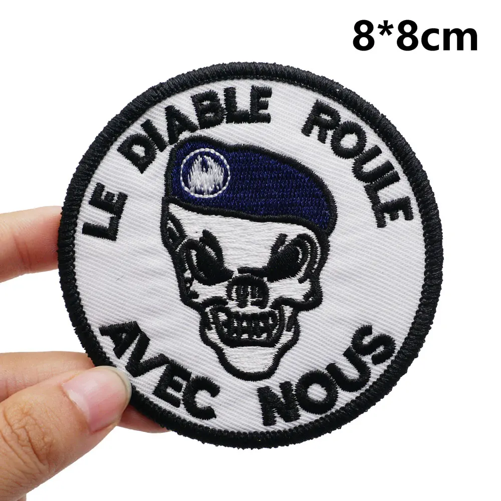 TRAIN OPEX INSIGNE Embroidered Patches Applique Sewing Label punk biker Band Rock Clothes Badges with hook backing or sew on